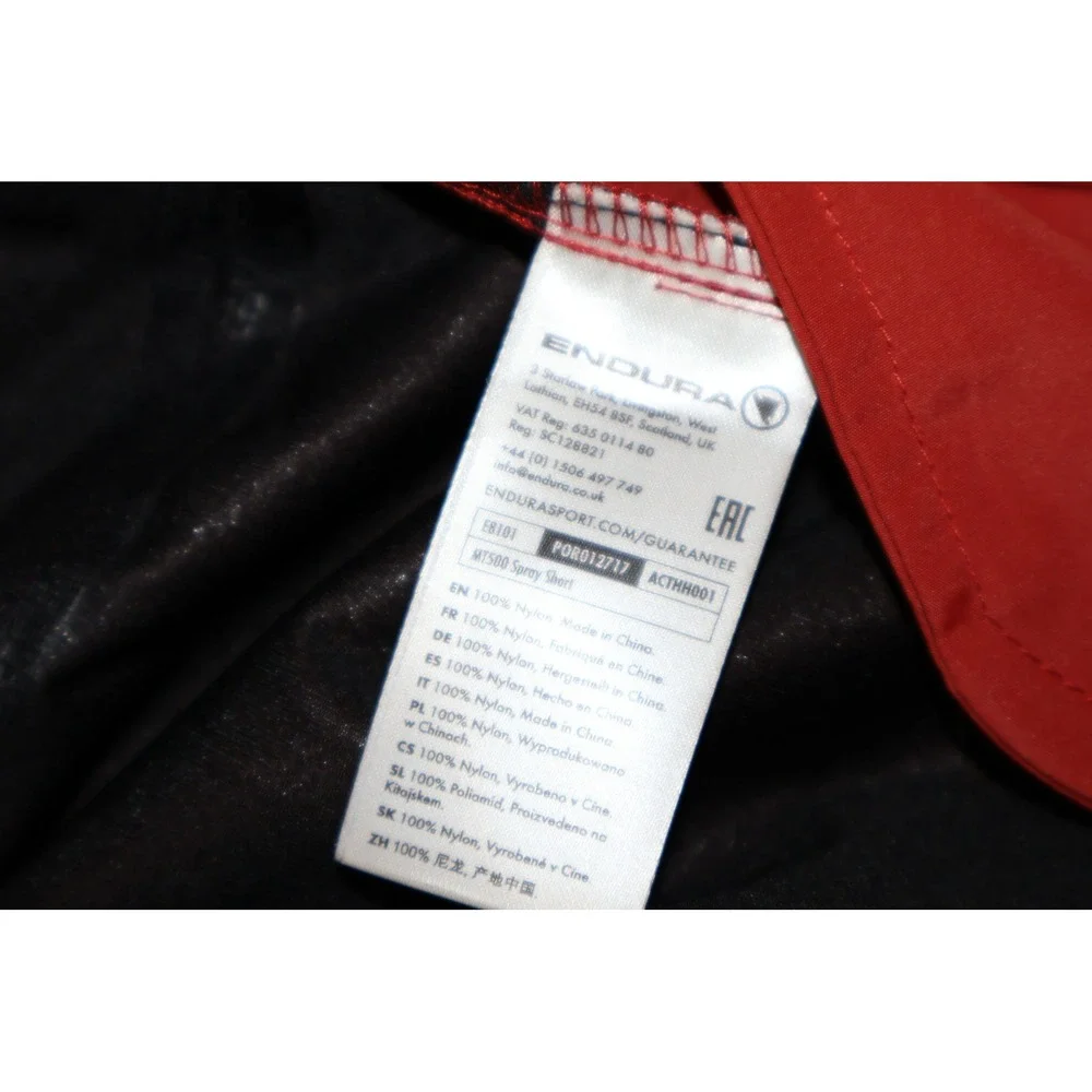 Endura MT500 Spray Short Mens Medium Rust Orange Red MTB Cycling Shorts E8101